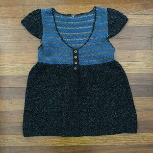 Free People Short Sleeve Sweater Top